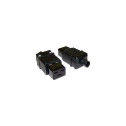 Вилка Lanmaster LAN-IEC-320-C19 IEC 60320 C19 16A 250V black