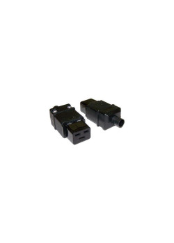 Вилка Lanmaster LAN-IEC-320-C19 IEC 60320 C19 16A 250V black