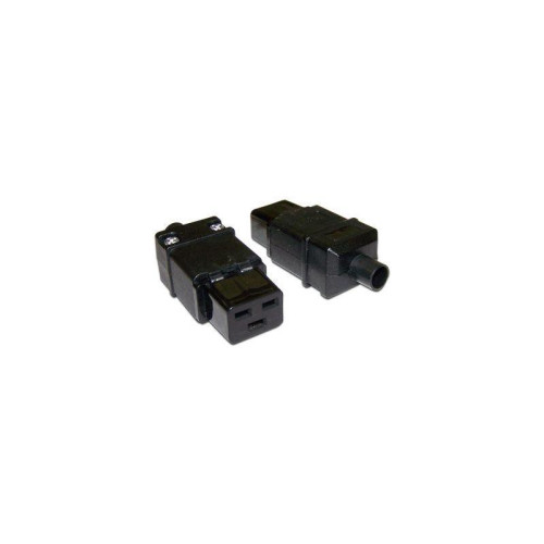 Вилка Lanmaster LAN-IEC-320-C19 IEC 60320 C19 16A 250V black