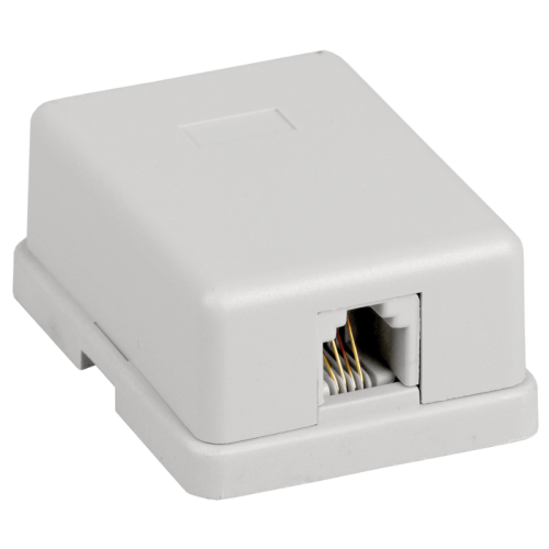 Настенная розетка RJ12, кат.3 UTP, 1-порт