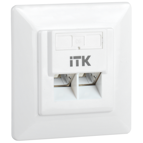 Внутренняя инф. розетка RJ45 кат. 6 FTP 2 порта