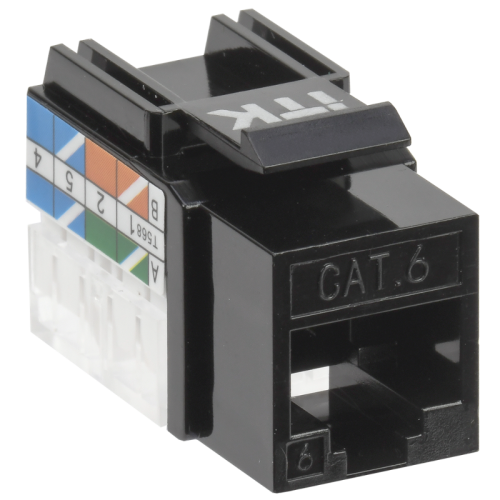 ITK Модуль Keystone Jack кат.6 UTP 110 IDC 90 град, чёрный