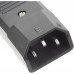 Вилка Lanmaster LAN-IEC-320-C14 IEC 60320 C14 10A 250V black