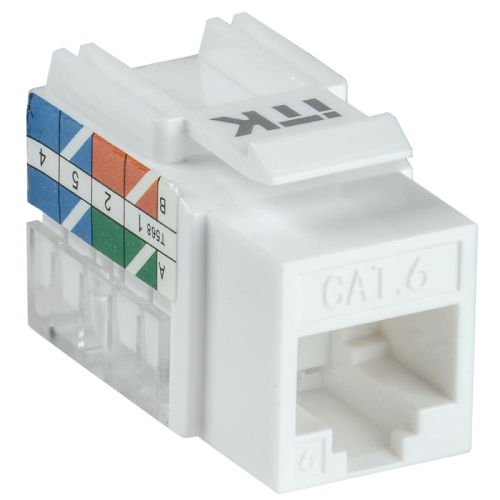 ITK Модуль Keystone Jack кат. 6 UTP 110 IDC 90 град. ITK Модуль Keystone Jack кат. 6 UTP 110 IDC 90 град.