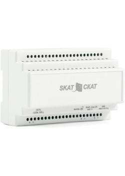 585 SKAT-24-2,0 DIN источник питания 24В 2А пластиковый корпус под DIN рейку 35 мм