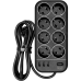 Фильтр-удлинитель PowerCom SP-08 USB03AB 1.8M, 8 розеток, черный, 16А, 4кВт, 175Дж, 3*USB, защитные шторки, защита от КЗ, перегрузки, ВЧ и импульсных помех, кабель 3x1 мм2, ШхГхВ 230х105х45 мм, вес 0.55 кг./ Surge protector PowerCom SP-08 USB03AB 1.8M, 8 Фильтр-удлинитель PowerCom SP-08 USB03AB 1.8M, 8 розеток, черный, 16А, 4кВт, 175Дж, 3*USB, защитные шторки, защита от КЗ, перегрузки, ВЧ и импульсных помех, кабель 3x1 мм2, ШхГхВ 230х105х45 мм, вес 0.55 кг./ Surge protector PowerCom SP-08 USB03AB 1.8M, 8