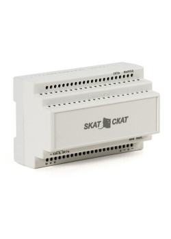 586 SKAT-12-6,0 DIN источник питания 12В 6А пластиковый корпус под DIN рейку 35 мм