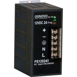 Блок питания/ OSNOVO Промышленный блок питания. DC12V, 2A (24W). Диапазон входных напряжений: AC195-265V