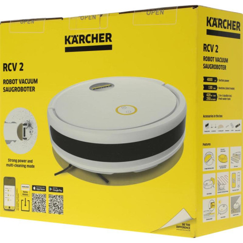 Пылесос-робот/ Пылесос-робот Karcher RCV 2 белый/черный Пылесос-робот/ Пылесос-робот Karcher RCV 2 белый/черный