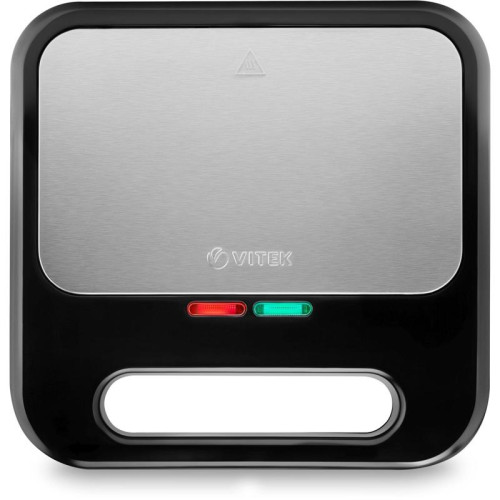 Вафельница Vitek VT-2628 800Вт черный/серебристый