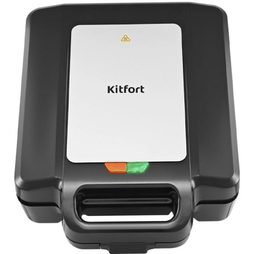 Вафельница Kitfort КТ-4673 1600Вт черный/серебристый