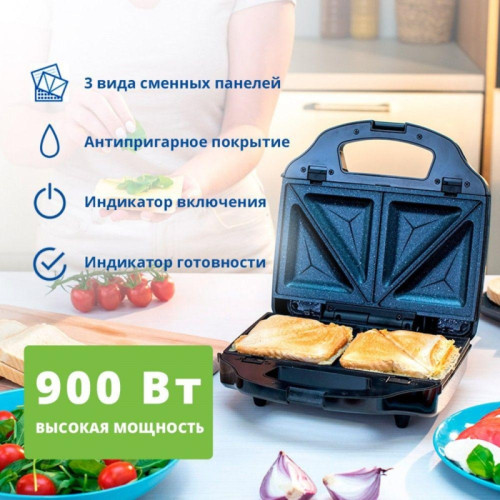 Сандвич мейкер  ZELMERZSM7900 BLACK/INOX