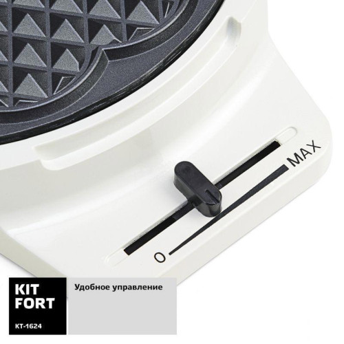 Вафельница Kitfort КТ-1624 1000Вт белый Вафельница Kitfort КТ-1624 1000Вт белый