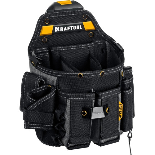 Сумка для инструментов Kraftool KPB-23 23карм. черный/желтый (38766)