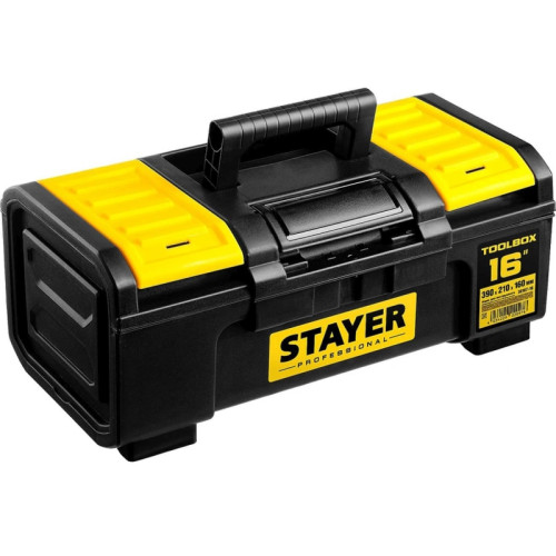 Ящик для инструментов Stayer Professional 38167-16 13л 1отд. черный/желтый
