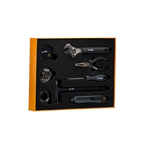 Набор ручного инструмента Home Series Black Deli HT0008 8 предметов Набор ручного инструмента Home Series Black Deli HT0008 8 предметов