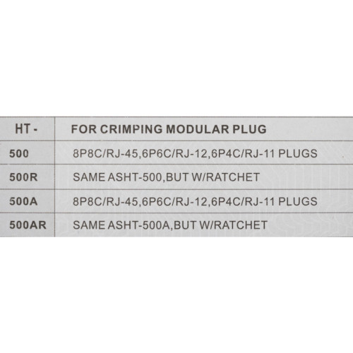 Инструмент обжимной для RJ45, RJ12, RJ11 с храповым мех. и вертикальным положением обжима, сине-оранжевый