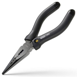 Длинногубцы Deli Home Series Black HT2106 160мм, эксклюзивный дизайн, рукоятка из высококачественного софттач пластика