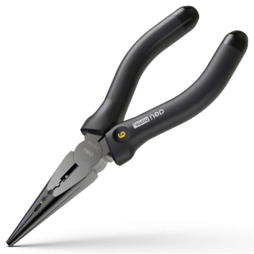 Длинногубцы Deli Home Series Black HT2106 160мм, эксклюзивный дизайн, рукоятка из высококачественного софттач пластика