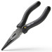 Длинногубцы Deli Home Series Black HT2106 160мм, эксклюзивный дизайн, рукоятка из высококачественного софттач пластика Длинногубцы Deli Home Series Black HT2106 160мм, эксклюзивный дизайн, рукоятка из высококачественного софттач пластика