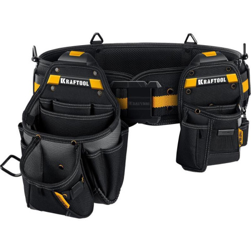 Сумка для инструментов Kraftool KBS-3 17карм. черный/желтый (38762)