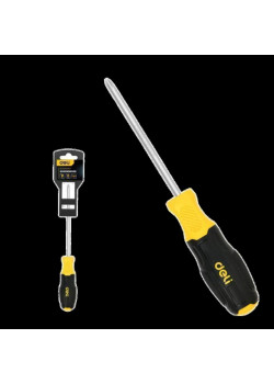 Отвертка Torx Deli DL6310020T T20x100мм сталь Cr-V, двухкомпонентная прорезиненная рукоять
