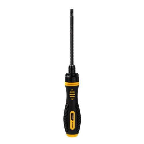 Двухсторонняя отвертка с трещеткой Deli DL626011 PH2+SL6x180мм, сталь CrV, длина 180-230мм, диаметр хвостовика 6,3мм