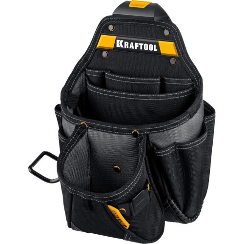 Сумка для инструментов Kraftool KBS-3 17карм. черный/желтый (38762)