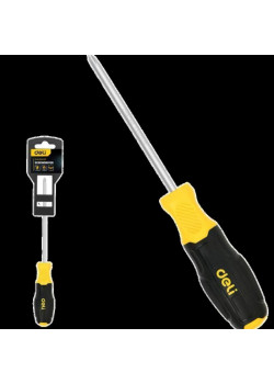 Отвертка Pozidriv Deli DL631002P PZ2x100мм сталь Cr-V, двухкомпонентная прорезиненная рукоять