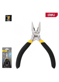 Мини-плоскогубцы Deli DL103045 115мм, прорезиненная рукоять