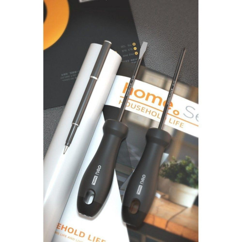 Набор отверток Home Series Black Deli HT1006 6шт SL3x75+SL5x100+SL6x150+PH0x75+PH1x100+PH2x150, эксклюзивный дизайн, рукоятка из высококачественного софттач пластика