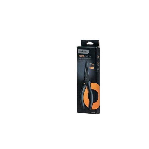 Длинногубцы Deli Home Series Black HT2106 160мм, эксклюзивный дизайн, рукоятка из высококачественного софттач пластика Длинногубцы Deli Home Series Black HT2106 160мм, эксклюзивный дизайн, рукоятка из высококачественного софттач пластика