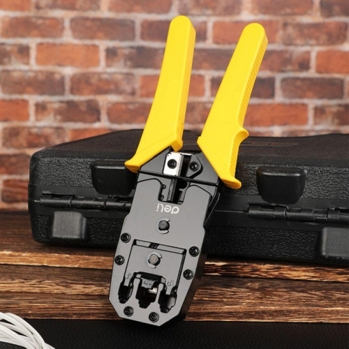 Обжимные клещи Deli DL2468C 8P(RJ-45), 6P(RJ-14 и RJ-12), 4P(RJ-9) 200мм Обжимные клещи Deli DL2468C 8P(RJ-45), 6P(RJ-14 и RJ-12), 4P(RJ-9) 200мм
