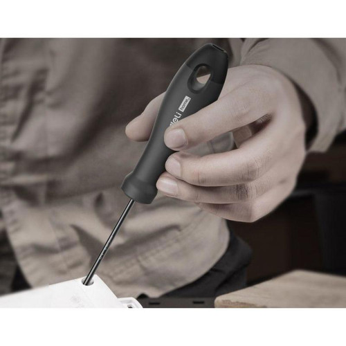 Шлицевая отвёртка Home Series Black Deli HT1106 6x150мм Эксклюзивный дизайн. Рукоятка из высококачественного софттач пластика
