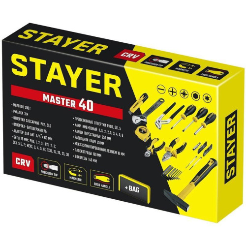 Набор инструментов Stayer 22052-H40 40 предметов
