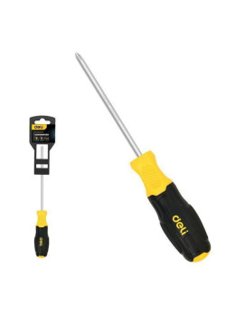 Отвертка Torx Deli DL6310010T T10x100мм сталь Cr-V, двухкомпонентная прорезиненная рукоять