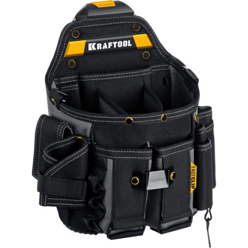 Сумка для инструментов Kraftool KPB-23 23карм. черный/желтый (38766)