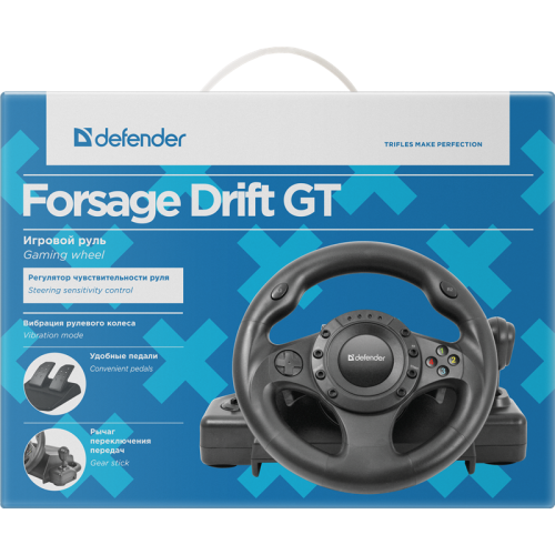 Defender Игровой руль Forsage Drift GT USB-PS2-PS3, 12 кнопок