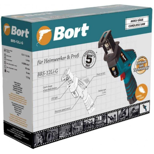 Сабельная пила Bort BRS-12Li-G аккум. (93410167)