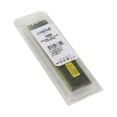 Память оперативная/ Crucial 16GB DDR4 2133 MT/s (PC4-2133) CL15 DR x4 ECC Registered DIMM 288pin