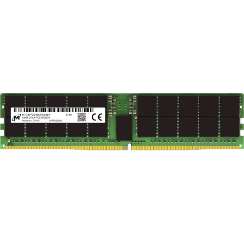 Память оперативная/ Micron 64GB DDR5 6400 MT/s CL52 2Rx4 ECC Registered DIMM 288pin pulled