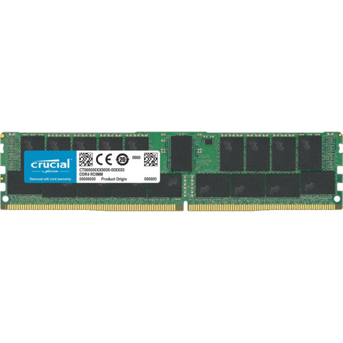 Память оперативная/ Crucial 32GB DDR4 2666 MT/s (PC4-21300) CL19 DR x4 ECC Registered DIMM 288pin