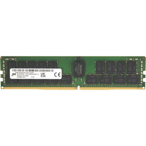 Память оперативная/ Micron 32GB DDR4 3200 MT/s CL22 2Rx4 ECC Registered DIMM (8GBit) 288pin Память оперативная/ Micron 32GB DDR4 3200 MT/s CL22 2Rx4 ECC Registered DIMM (8GBit) 288pin