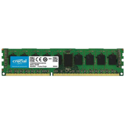 Память оперативная/ Crucial 4GB DDR3 1600 MT/s (PC3-12800) CL11 Unbuffered ECC UDIMM 240pin 1.35V/1.5V (4Gb 9 chip)