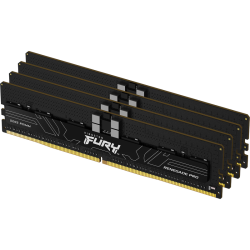 Память оперативная/ Kingston 128GB 4800MT/s DDR5 ECC Reg CL36 DIMM (Kit of 4) FURY Renegade Pro PnP