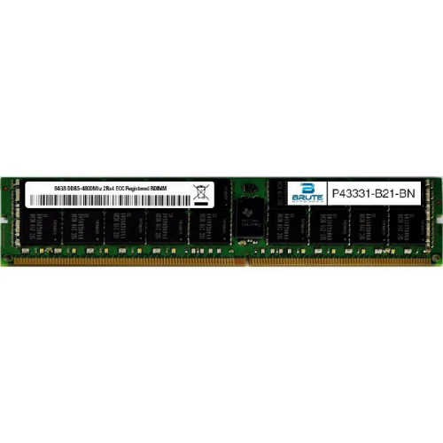 Модуль памяти/ HPE 64GB (1x64GB) Dual Rank x4 DDR5-4800 CAS-40-39-39 EC8 Registered Smart Memory Kit Модуль памяти/ HPE 64GB (1x64GB) Dual Rank x4 DDR5-4800 CAS-40-39-39 EC8 Registered Smart Memory Kit