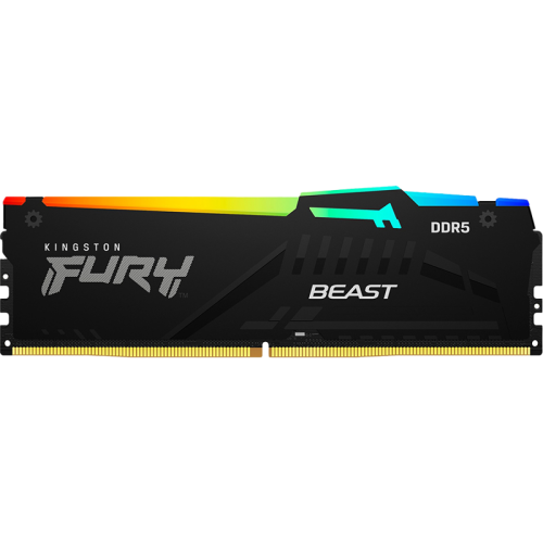 Память оперативная/ Kingston 32GB 5600MT/s DDR5 CL40 DIMM FURY Beast RGB