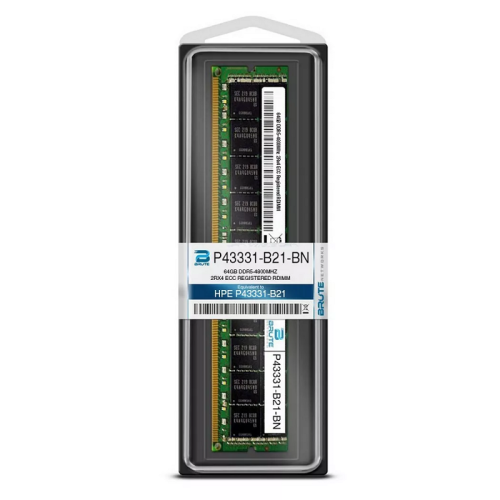 Модуль памяти/ HPE 64GB (1x64GB) Dual Rank x4 DDR5-4800 CAS-40-39-39 EC8 Registered Smart Memory Kit Модуль памяти/ HPE 64GB (1x64GB) Dual Rank x4 DDR5-4800 CAS-40-39-39 EC8 Registered Smart Memory Kit