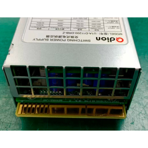 Блок питания серверный/ Server power supply Qdion Model U1A-D11200-DRB-Z P/N:99MAD11200I1170117 CRPS 1U Module 1200W Efficiency 94+, Gold Finger (option), Cable connector: C14