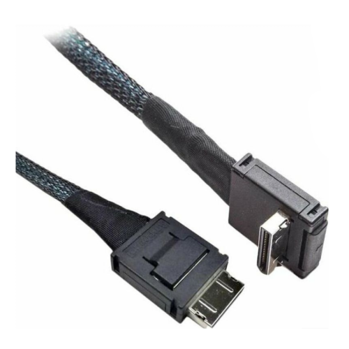 Кабель/ AXXCBL800CVCR 800 mm long, spare cable kit (1 cable included), straight OCuLink SFF-8611 connector to right angle OCuLink SFF-8611 connector